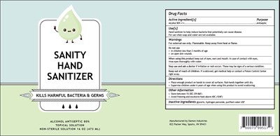 473 mL Label Sanity (74682 001 39 (sanity))